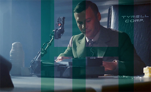 blade opening scene colour correction unsubtle heavy green tinge
